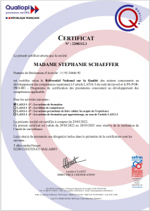 CERTIFICAT QUALIOPI